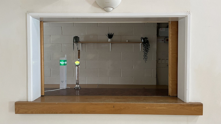 Uplyme Village Hall's bar hatch