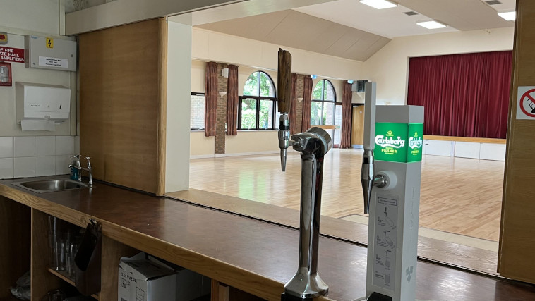 Uplyme Village Hall's bar