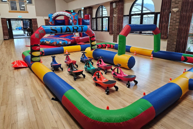 Uplyme Village Hall childrens party Uplyme Village Hall set up for a children's party